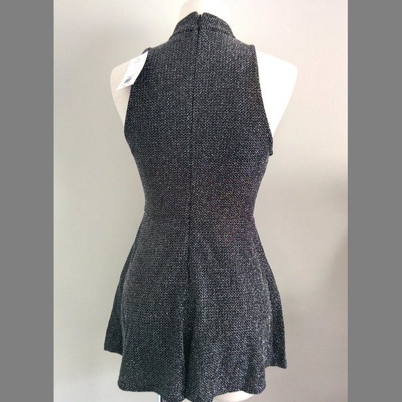 Topshop Romper in Shimmering Dark Grey/Black - Picture 2 of 7